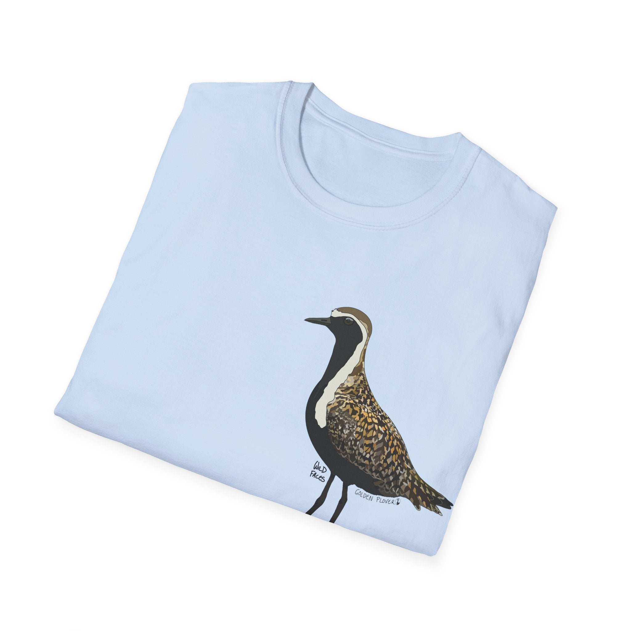 Golden Plover - Small design - Unisex Softstyle T-Shirt Printify