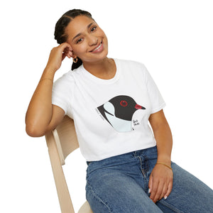 Hooded Plover Head- Unisex Softstyle T-Shirt Printify