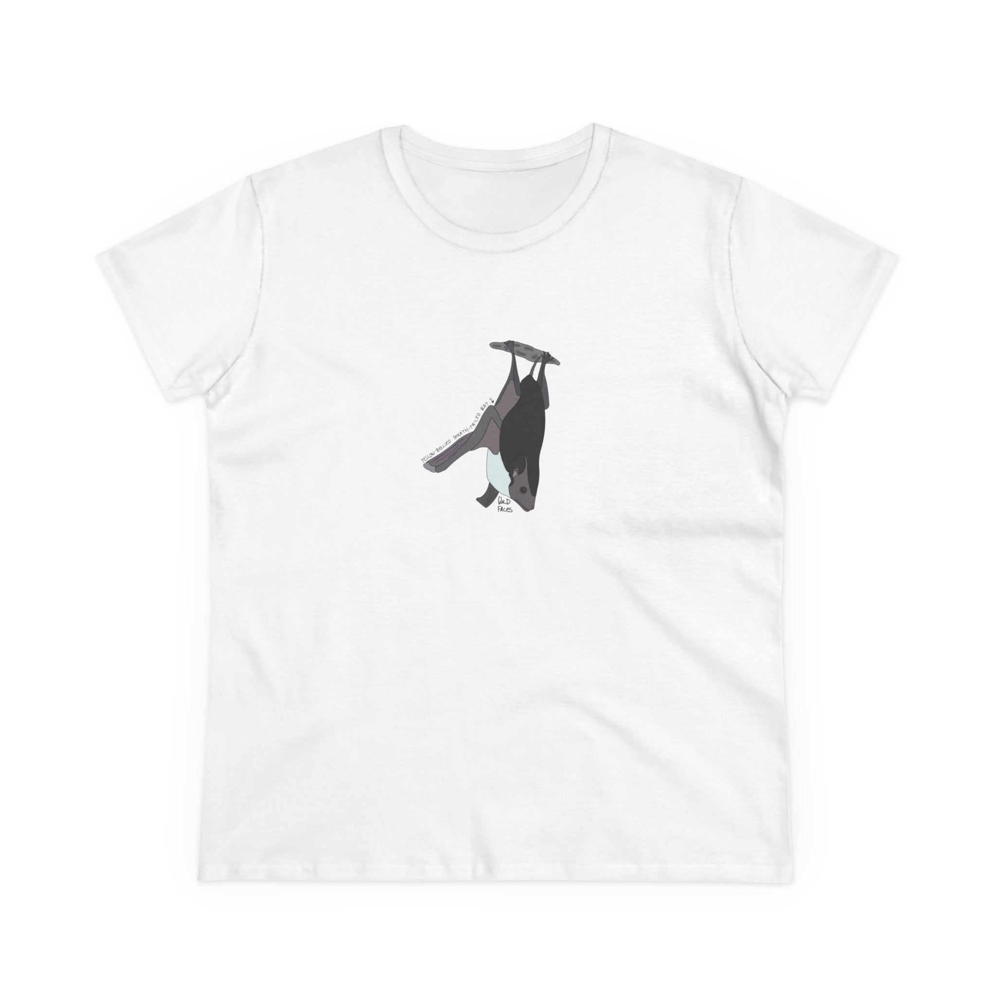Yellow-bellied Sheath-tailed Bat - Women's Midweight Cotton Tee