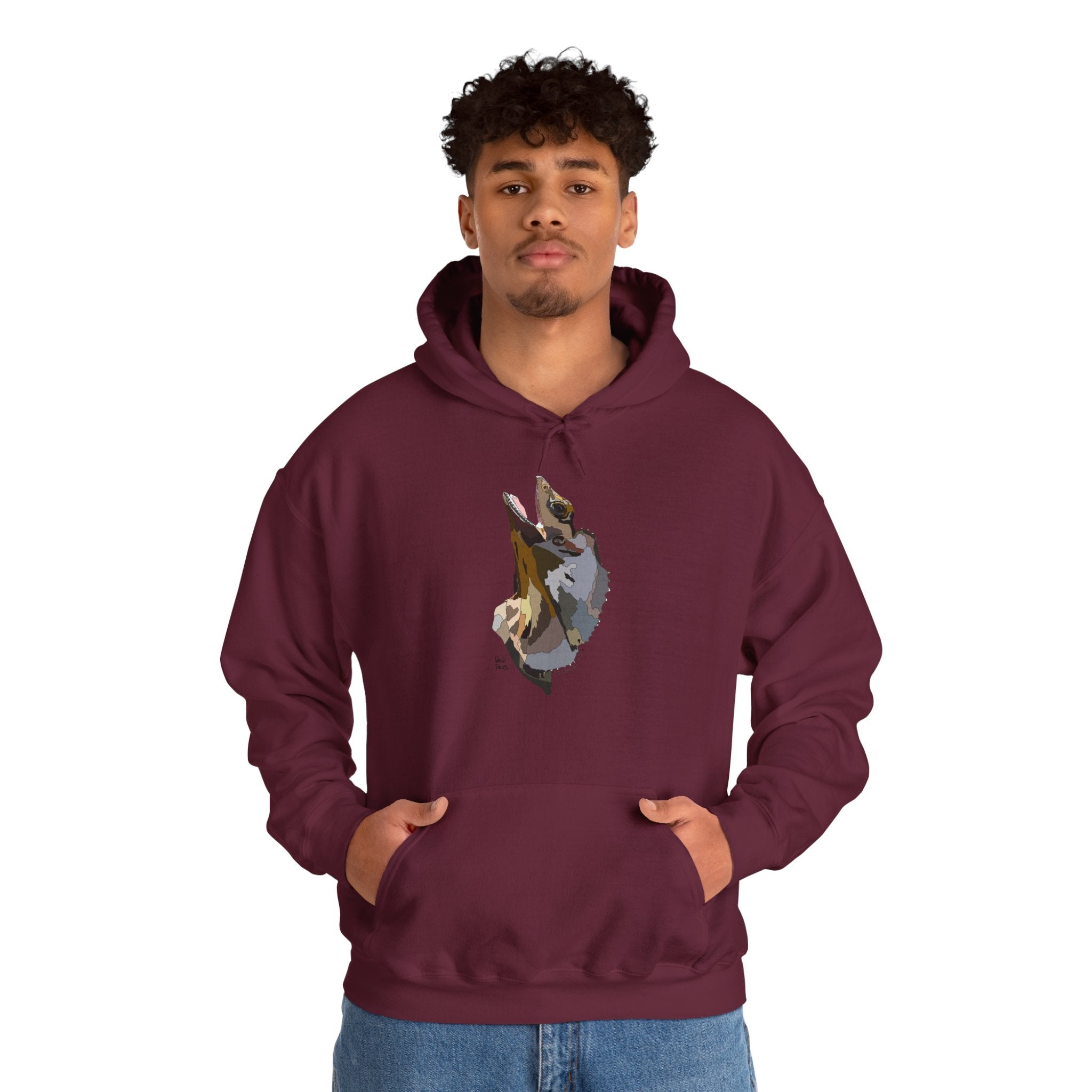 Frilled-neck Lizard | Unisex Heavy Blend™ Hooded Sweatshirt Printify