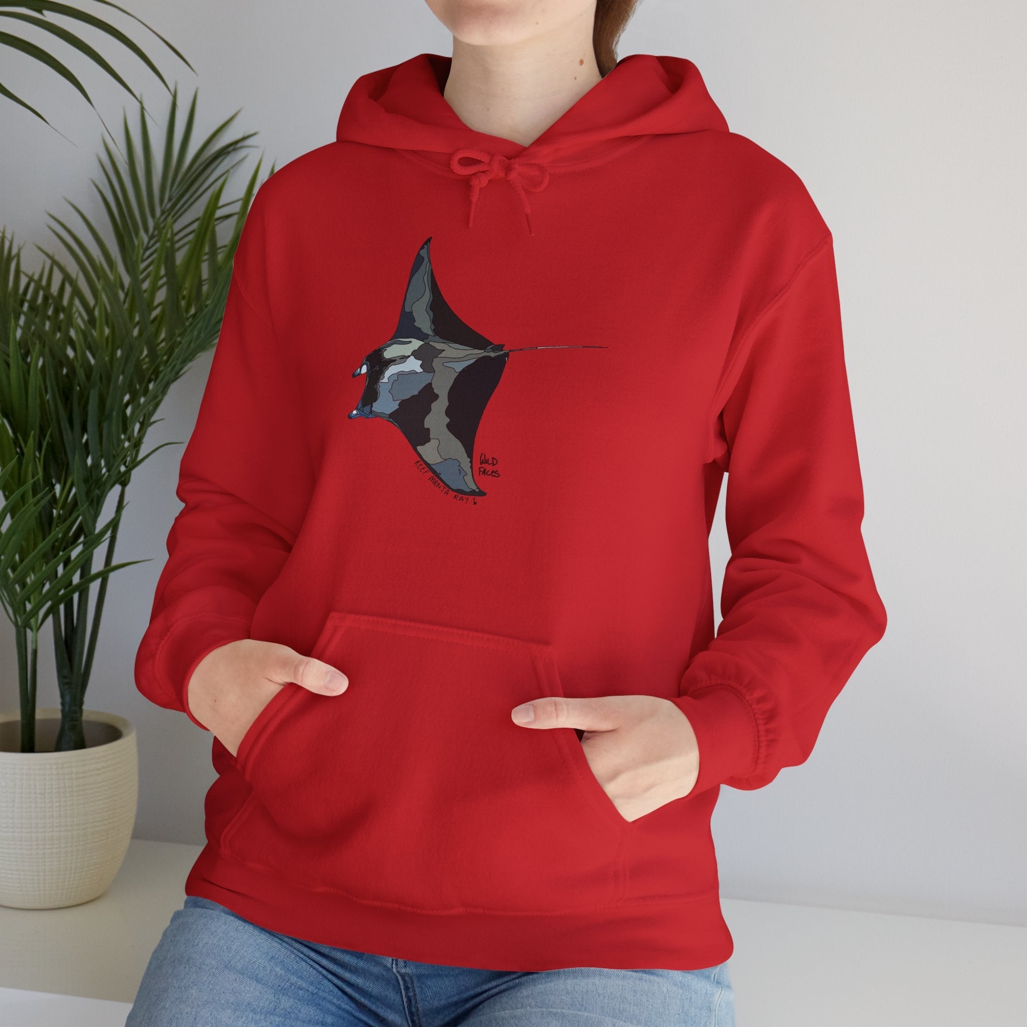 Reef Manta Ray | Unisex Heavy Blend™ Hooded Sweatshirt Printify