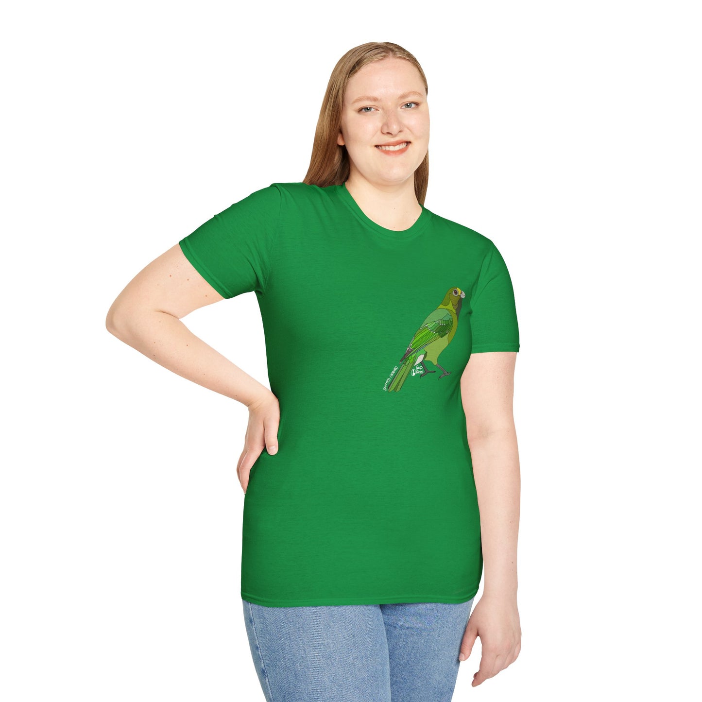 Spotted Catbird - Small design - Unisex Softstyle T-Shirt