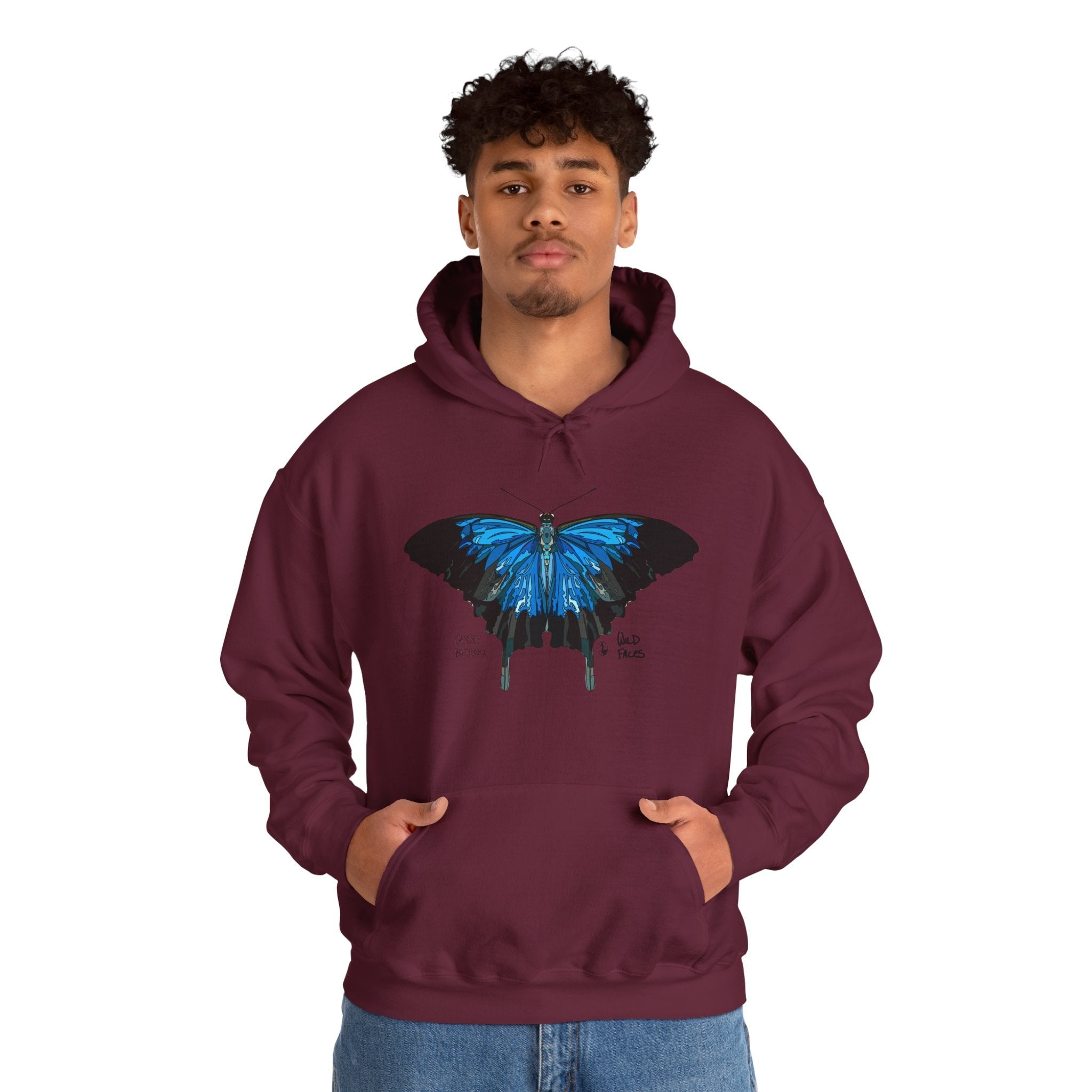 Ulysses Butterfly | Unisex Heavy Blend™ Hooded Sweatshirt Printify