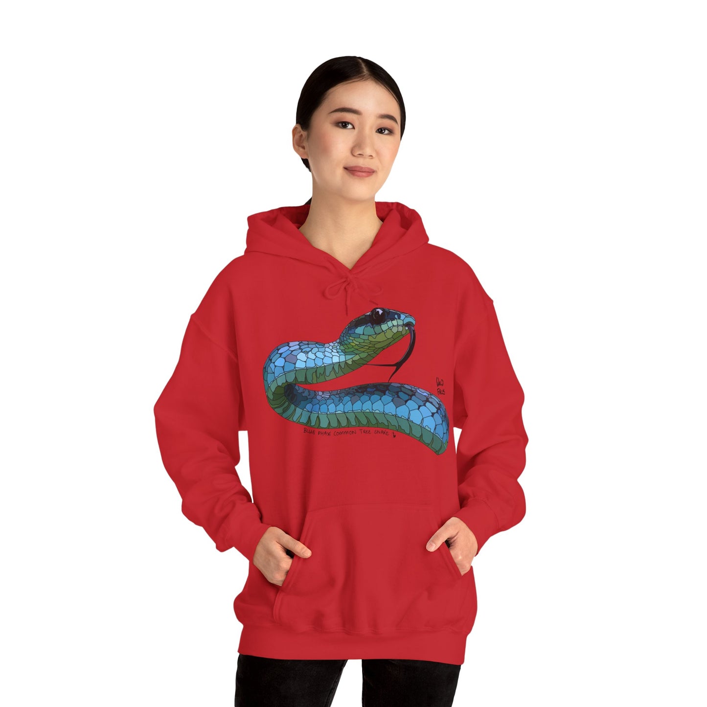 Blue Phase Common Tree-snake | Unisex Heavy Blend™ Hooded Sweatshirt