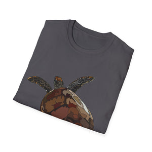 Green Turtle - Unisex Softstyle T-Shirt Printify