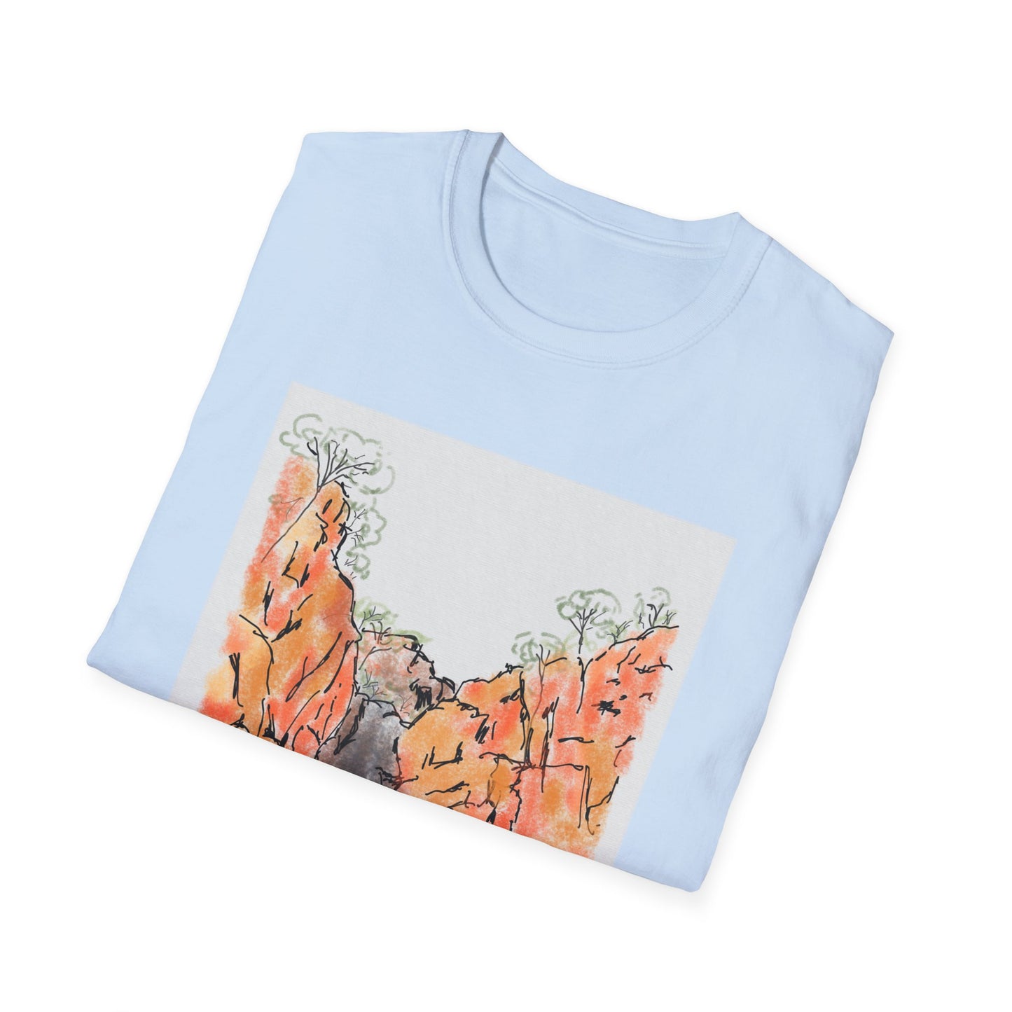 Southern Rockhole, Nitmiluk- Unisex Softstyle T-Shirt