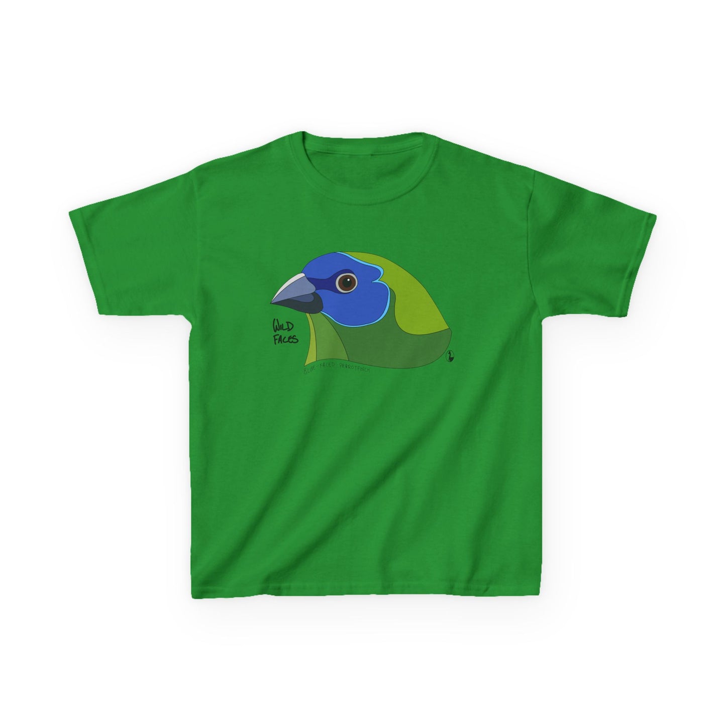 Blue-faced Parrotfinch | Kids Heavy Cotton™ Tee