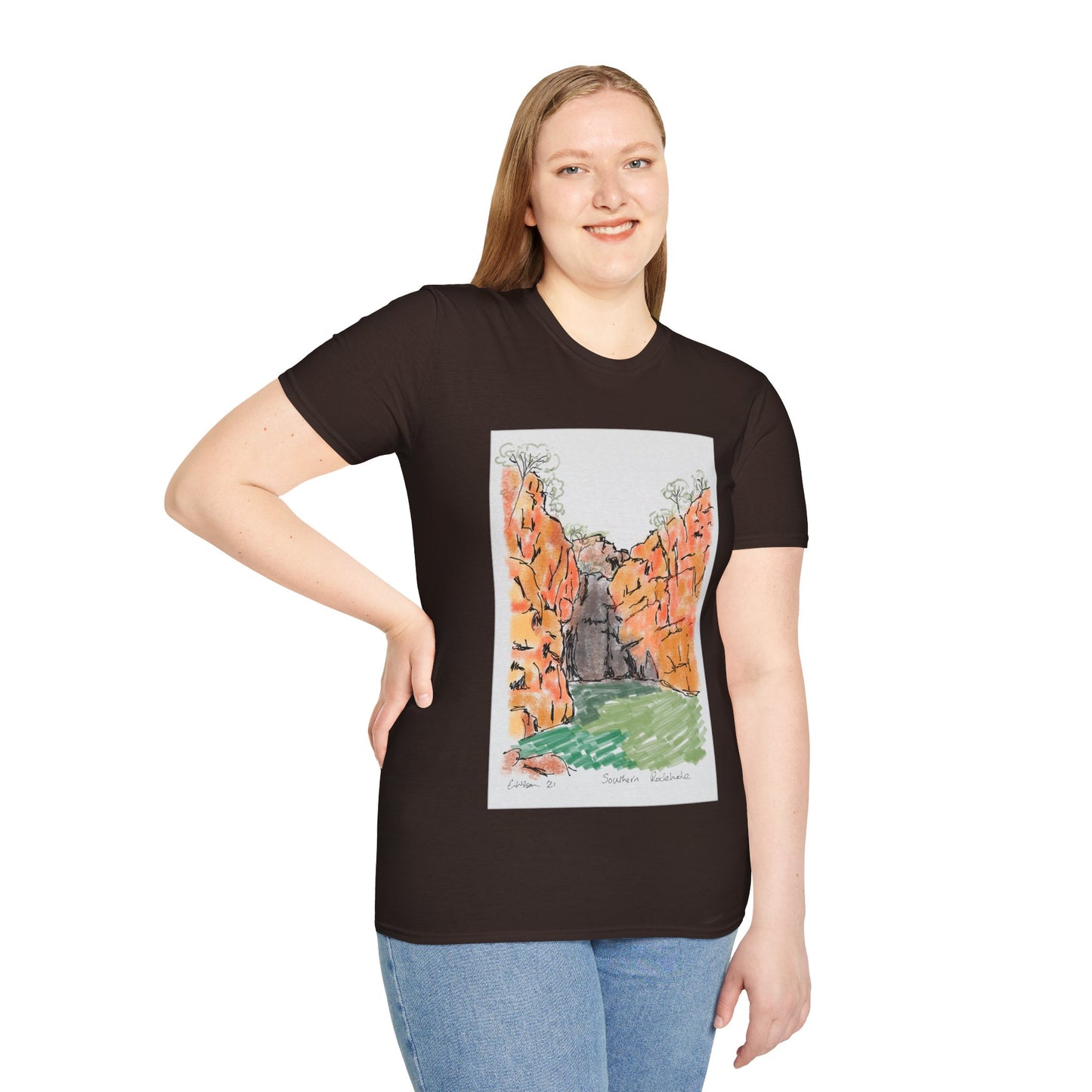 Southern Rockhole, Nitmiluk- Unisex Softstyle T-Shirt