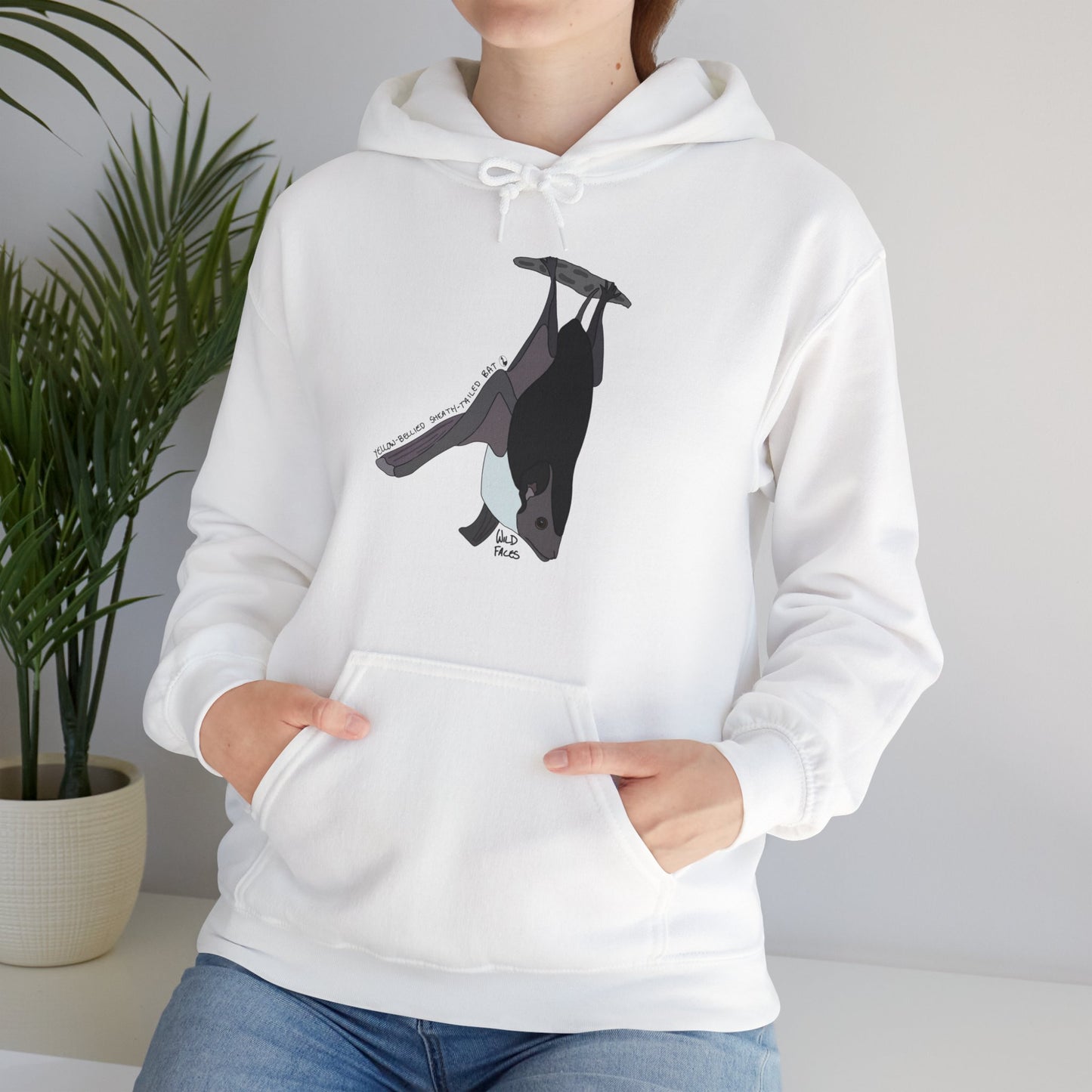 Yellow-bellied Sheath-tailed Bat | Unisex Heavy Blend™ Hooded Sweatshirt