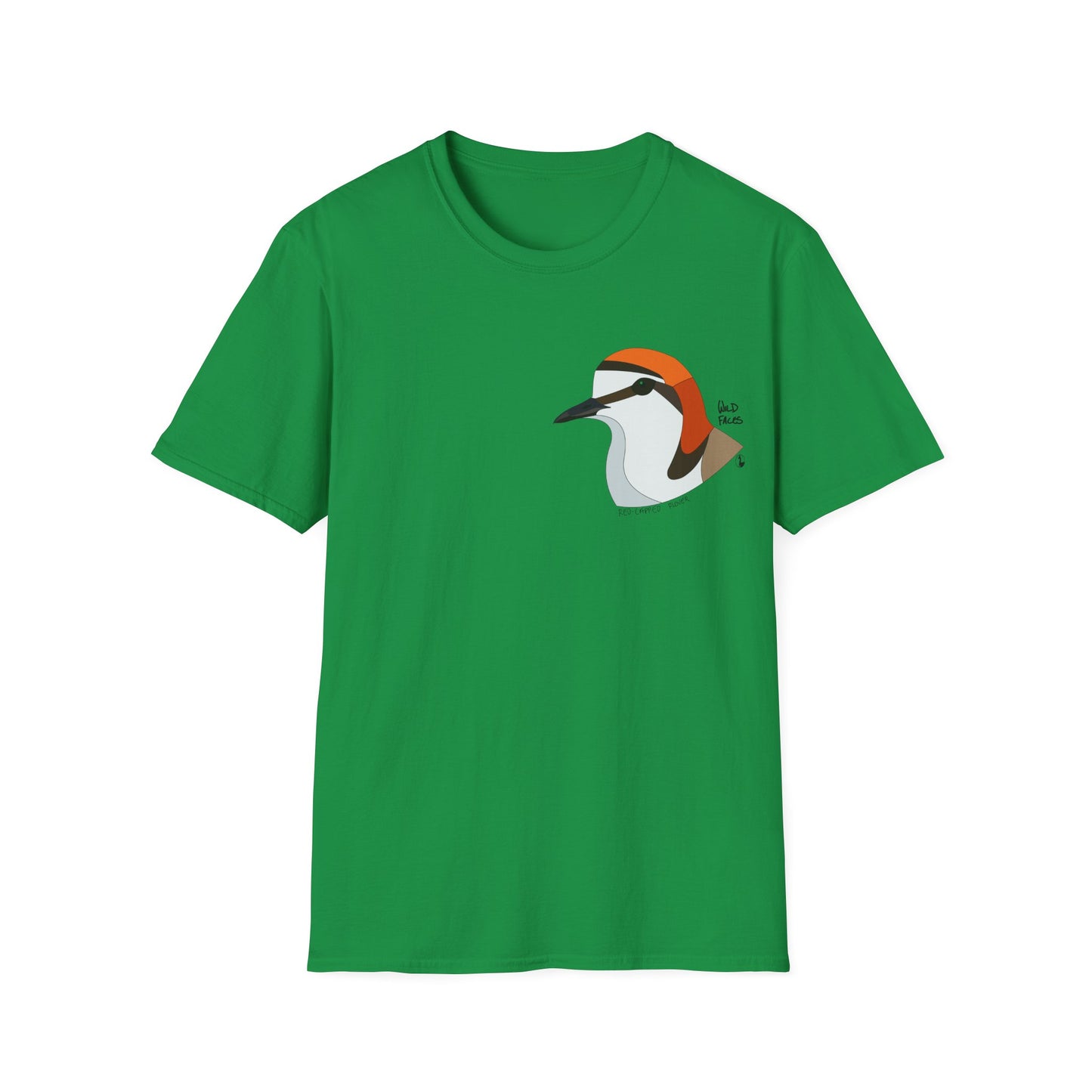 Red-capped Plover- Small design - Unisex Softstyle T-Shirt