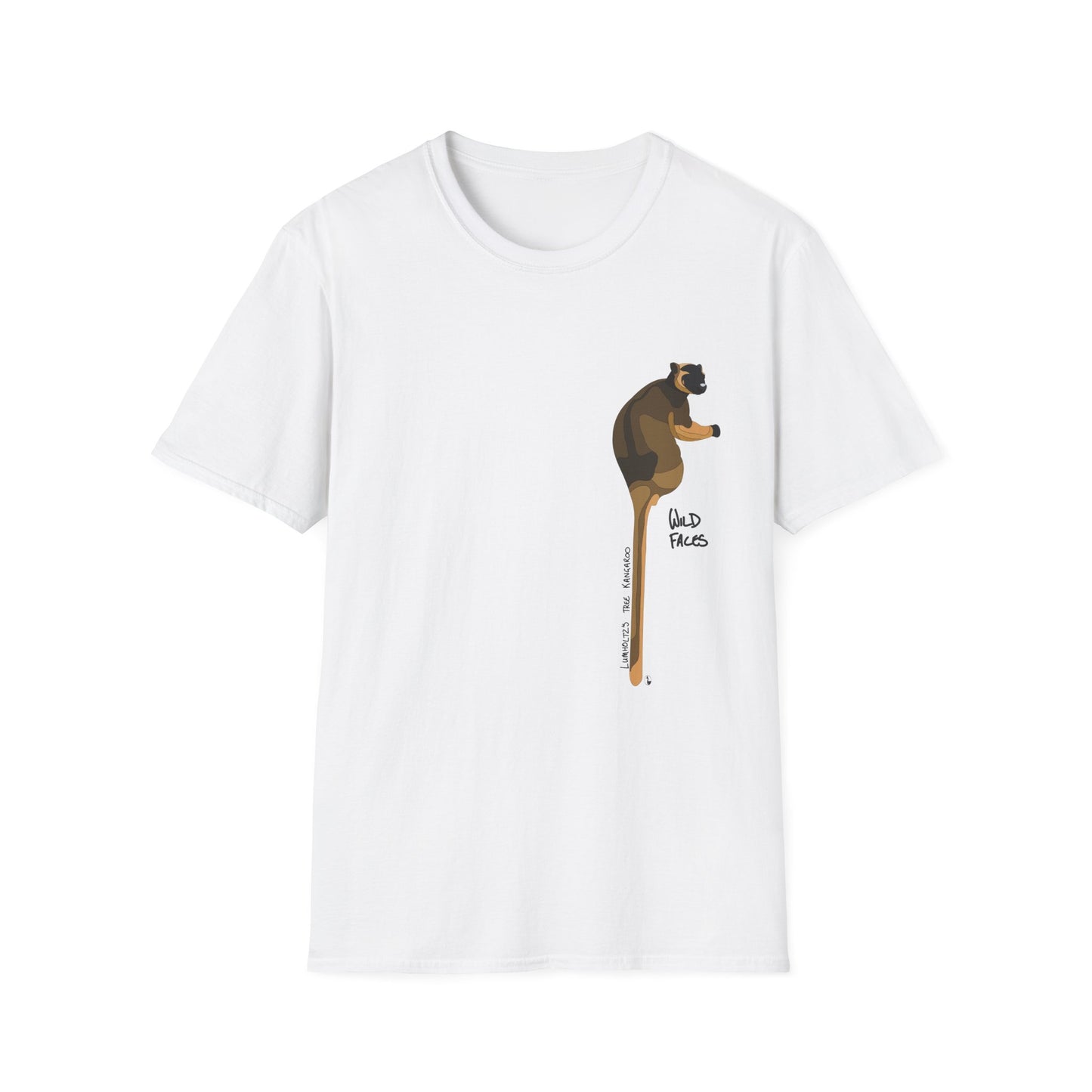 Lumholtz's Tree Kangaroo - Small design - Unisex Softstyle T-Shirt Printify