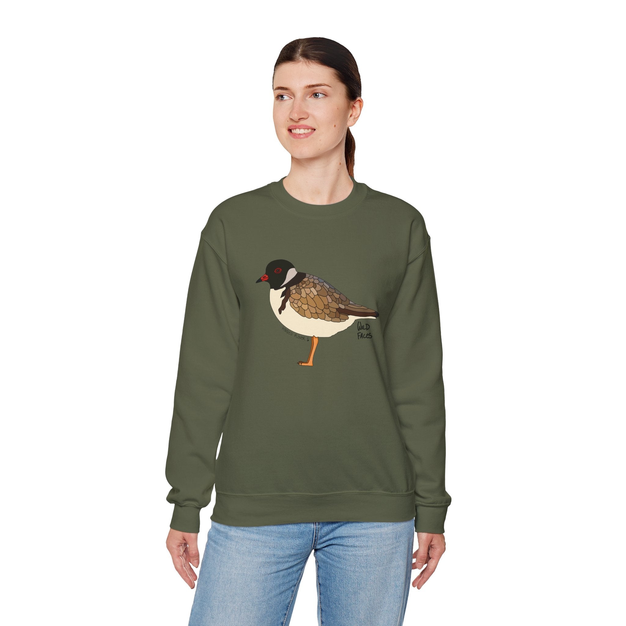 Hooded Plover Sweatshirt | Unisex Heavy Blend™ Crewneck Printify