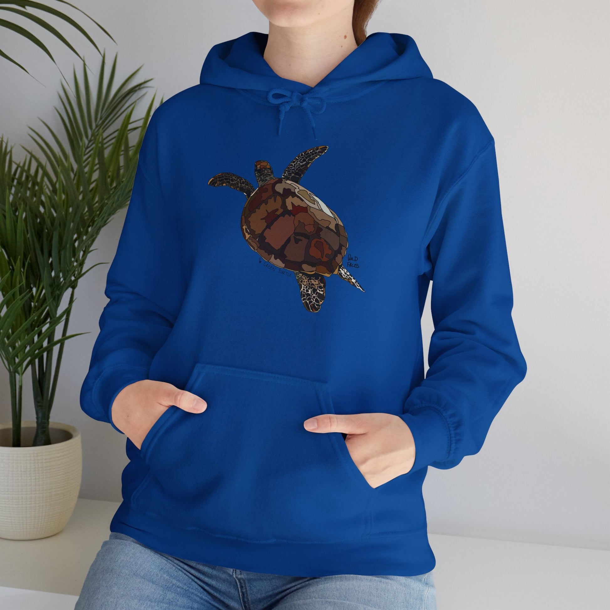 Green Turtle | Unisex Heavy Blend™ Hooded Sweatshirt Printify