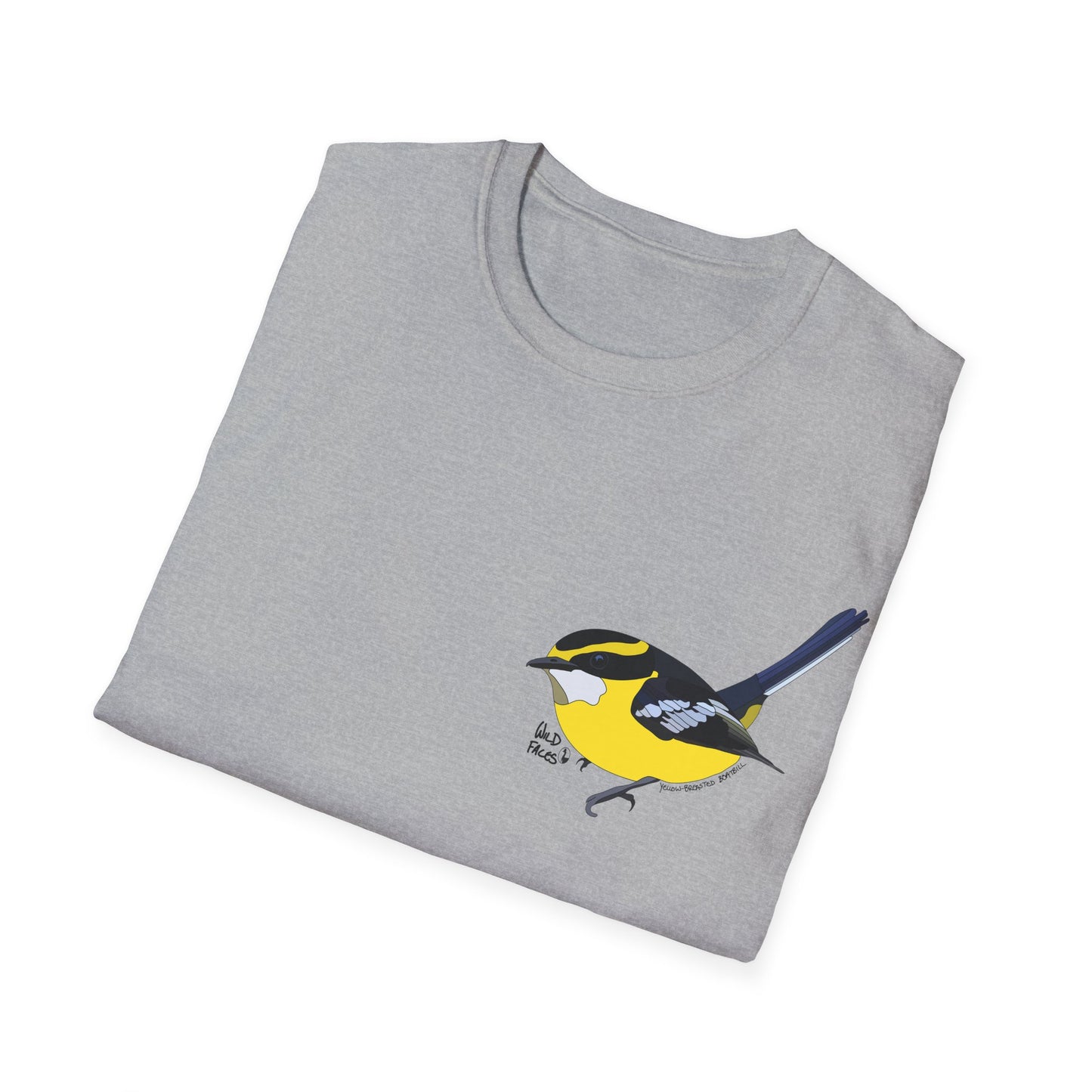 Yellow-breasted Boatbill - Small design - Unisex Softstyle T-Shirt