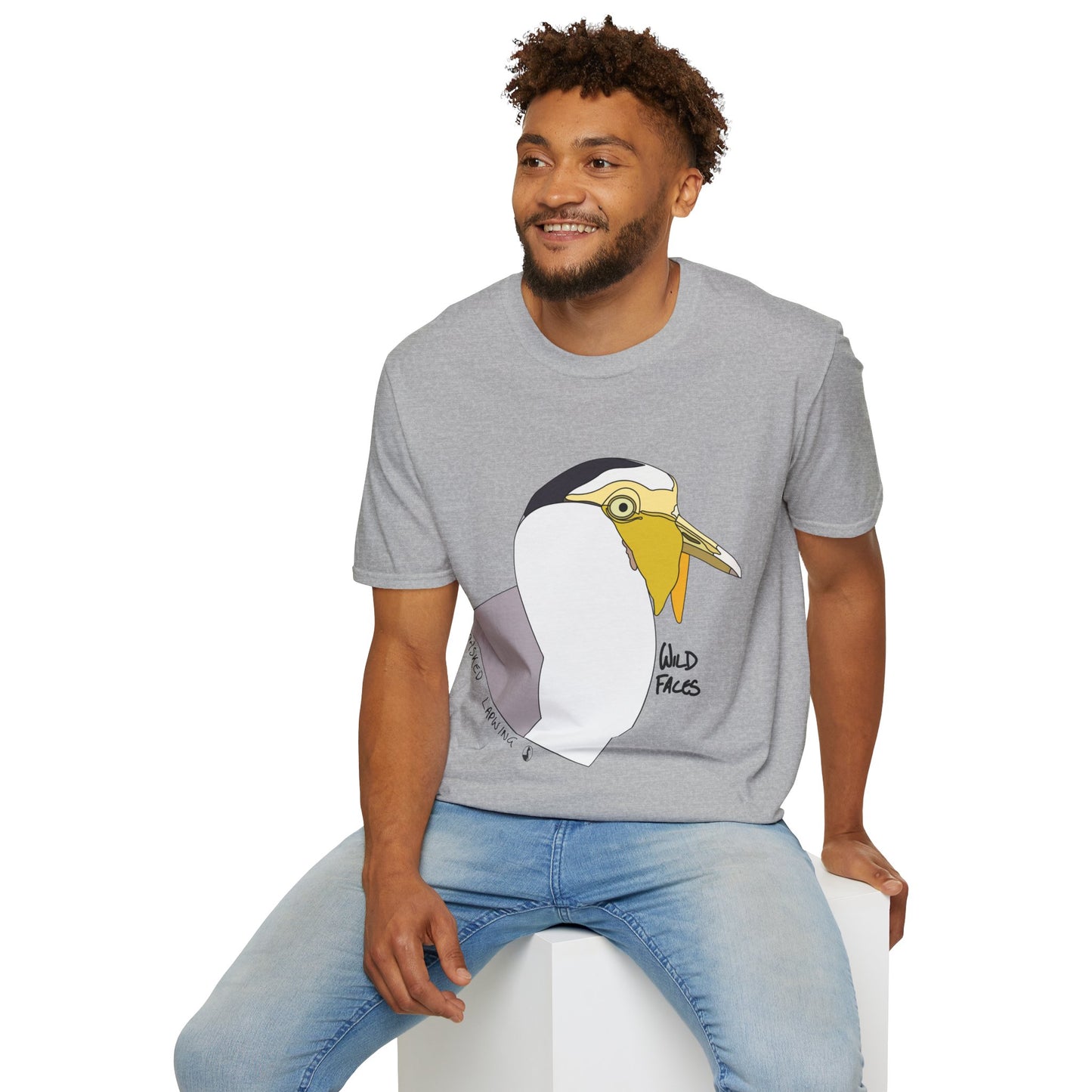 Masked Lapwing - Unisex Softstyle T-Shirt