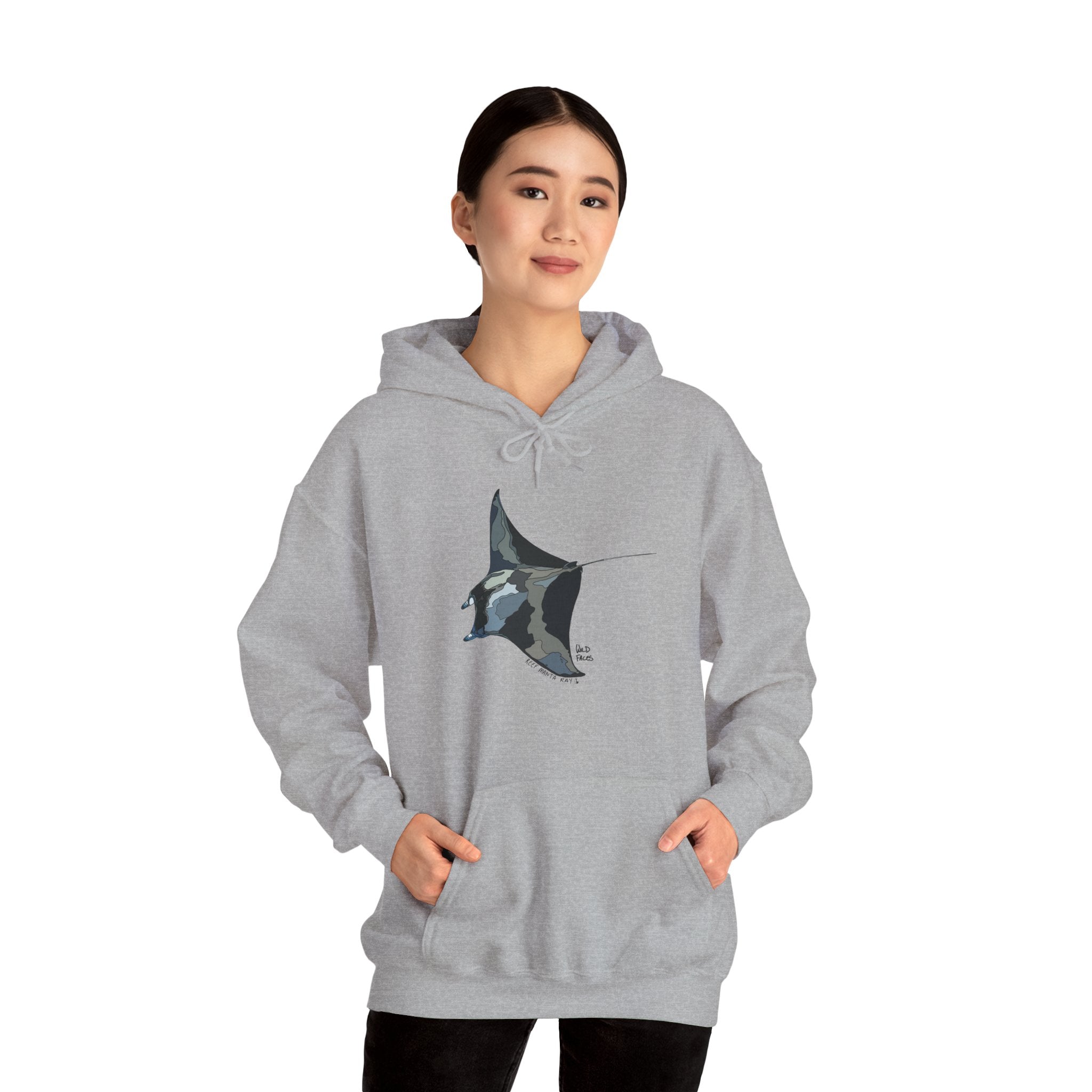 Reef Manta Ray | Unisex Heavy Blend™ Hooded Sweatshirt Printify