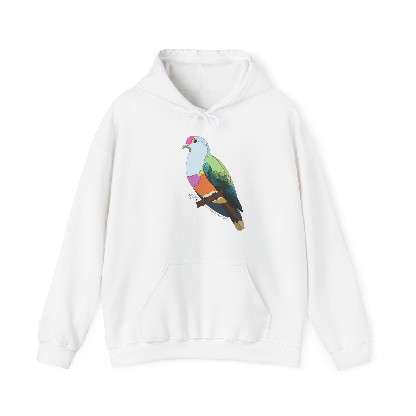 Rose-crowned Fruit Dove | Unisex Heavy Blend™ Hooded Sweatshirt