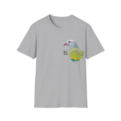 Wompoo Fruit Dove - Small design - Unisex Softstyle T-Shirt Printify