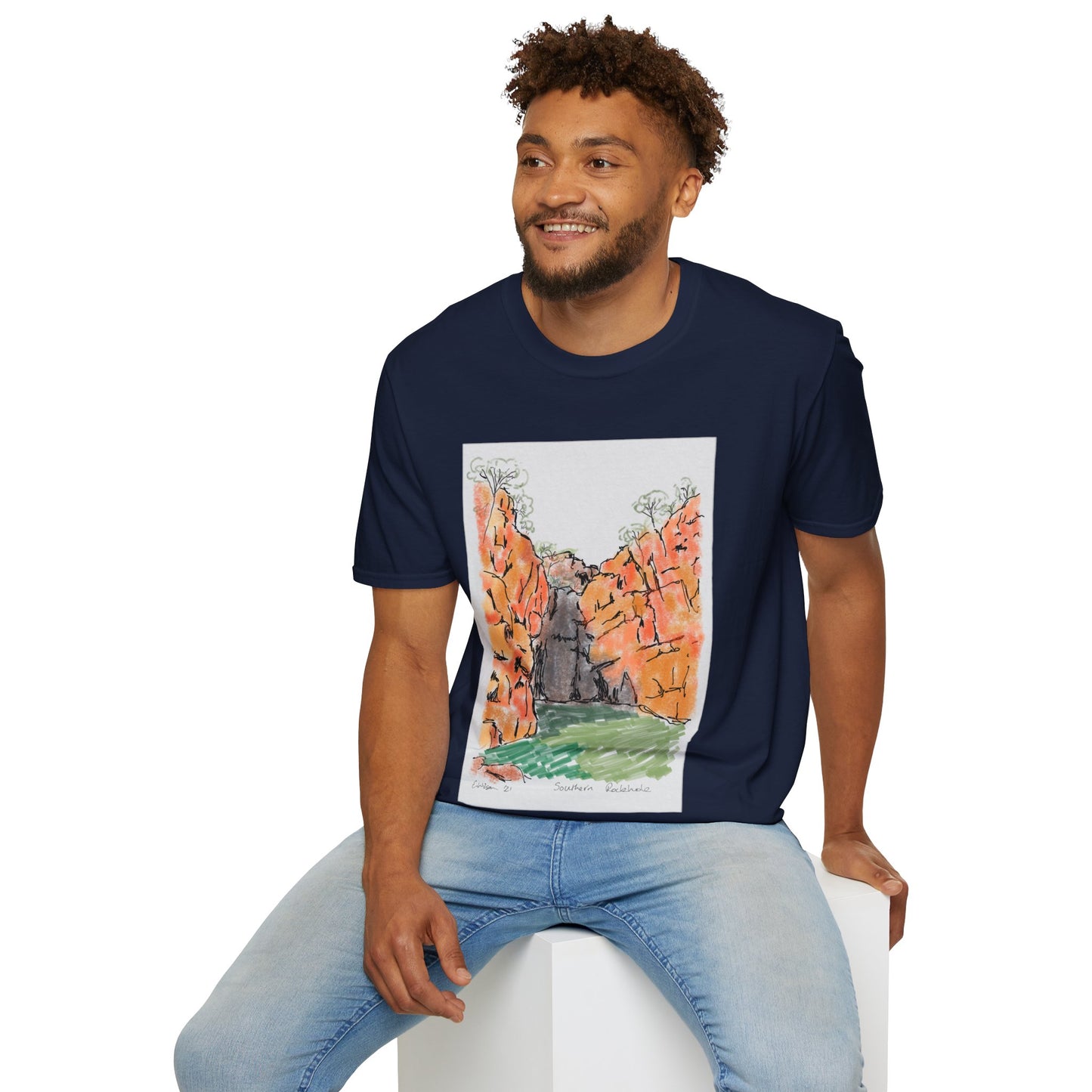 Southern Rockhole, Nitmiluk- Unisex Softstyle T-Shirt