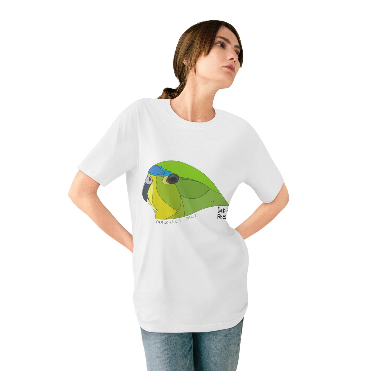 Orange-bellied Parrot | Organic Staple T-shirt