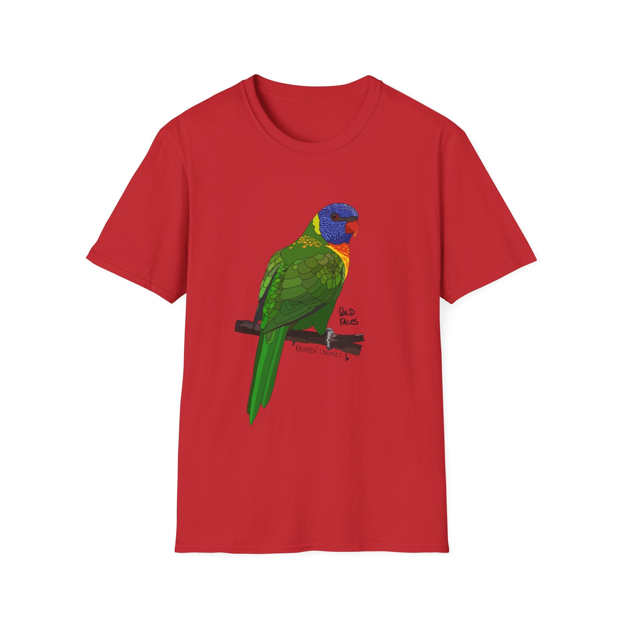 Rainbow Lorikeet - Unisex Softstyle T-Shirt
