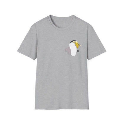 Masked Lapwing - Small design - Unisex Softstyle T-Shirt