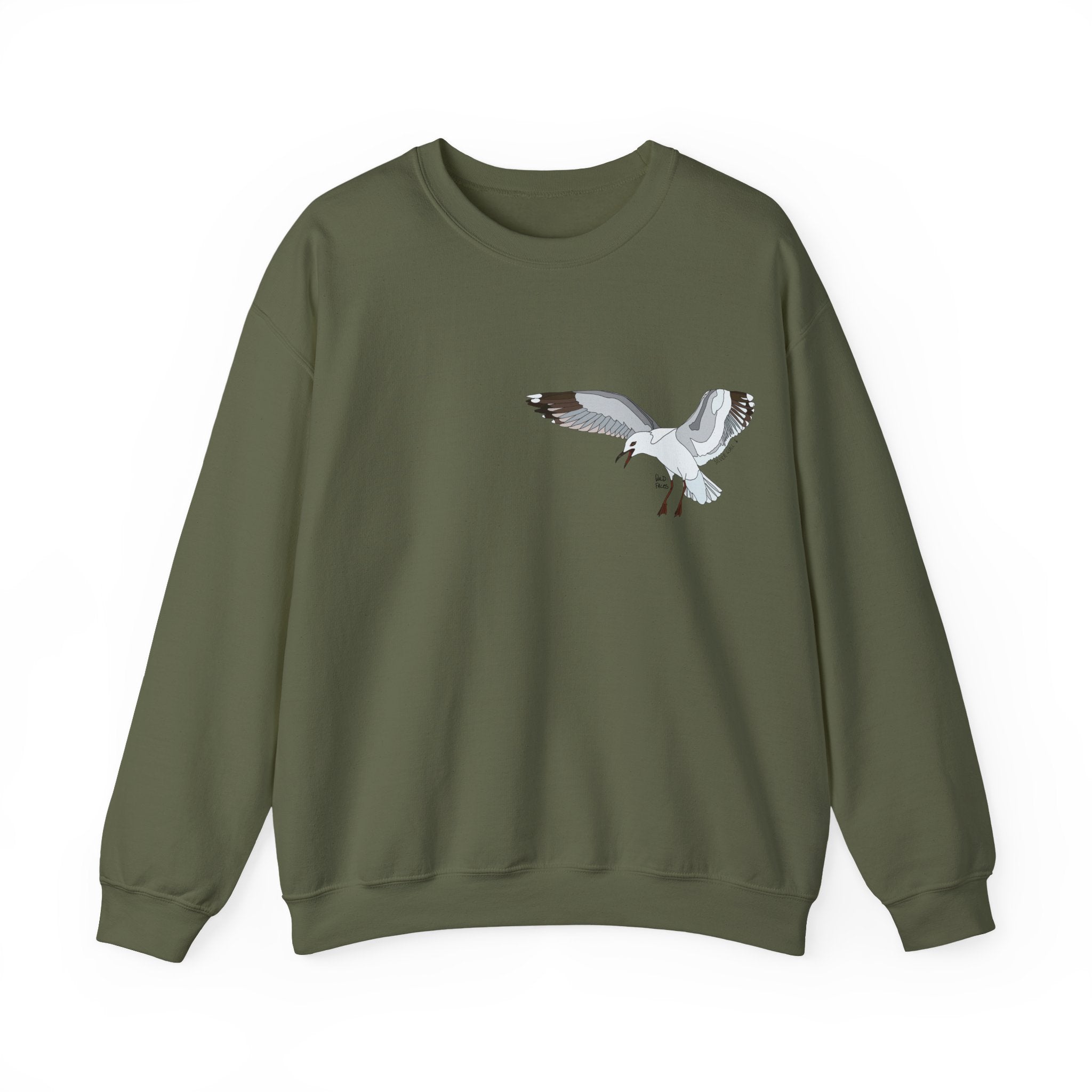 Silver Gull - in flight | Unisex Heavy Blend™ Crewneck