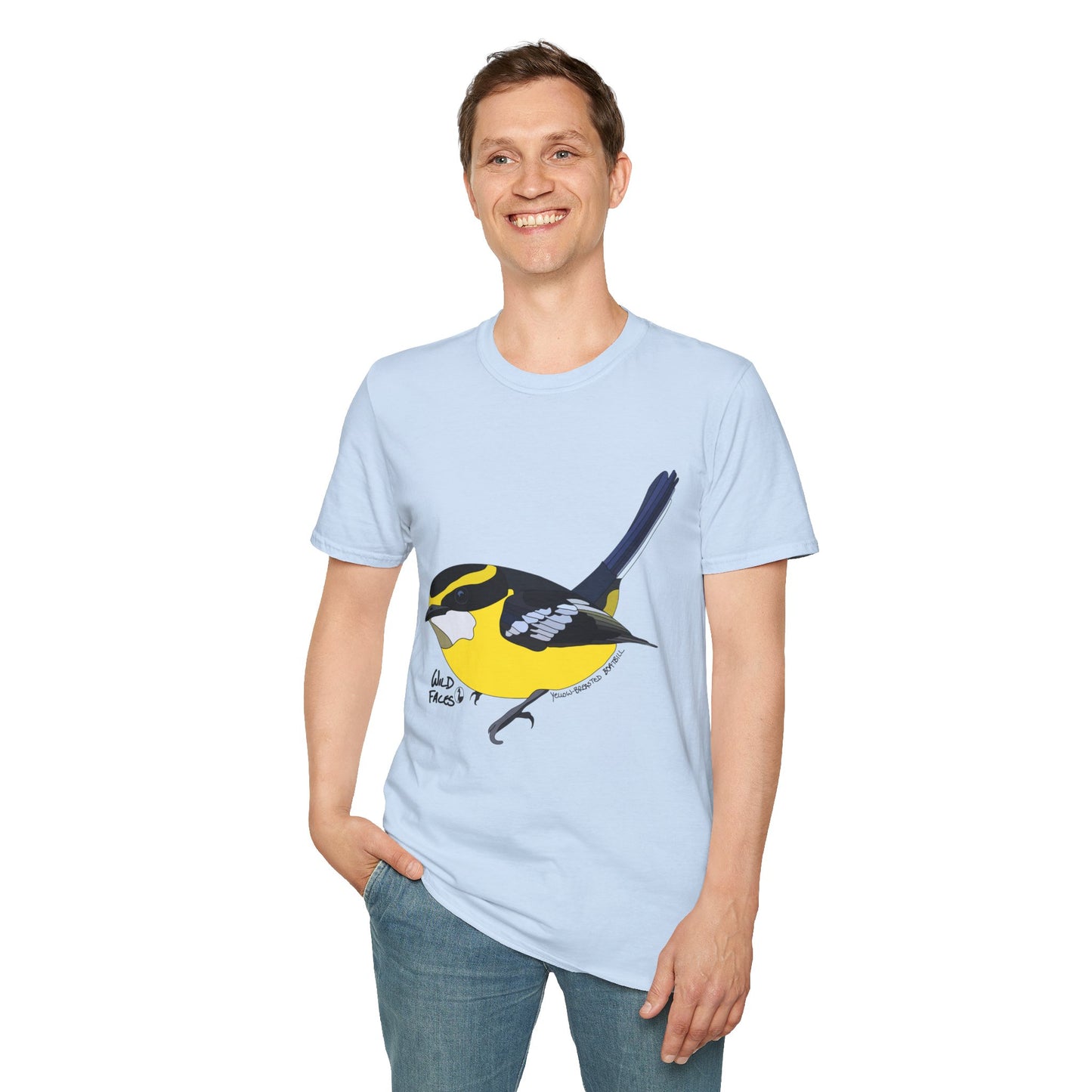 Yellow-breasted Boatbill - Unisex Softstyle T-Shirt