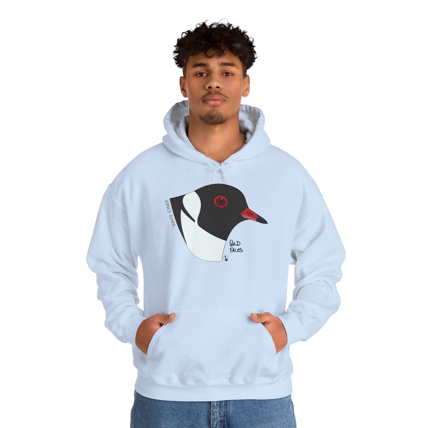 Hooded Plover (head) | Unisex Heavy Blend™ Hooded Sweatshirt