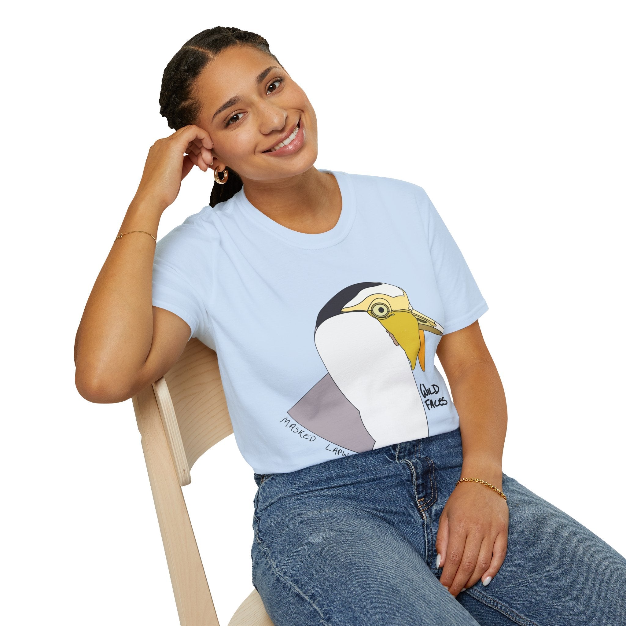 Masked Lapwing - Unisex Softstyle T-Shirt Printify