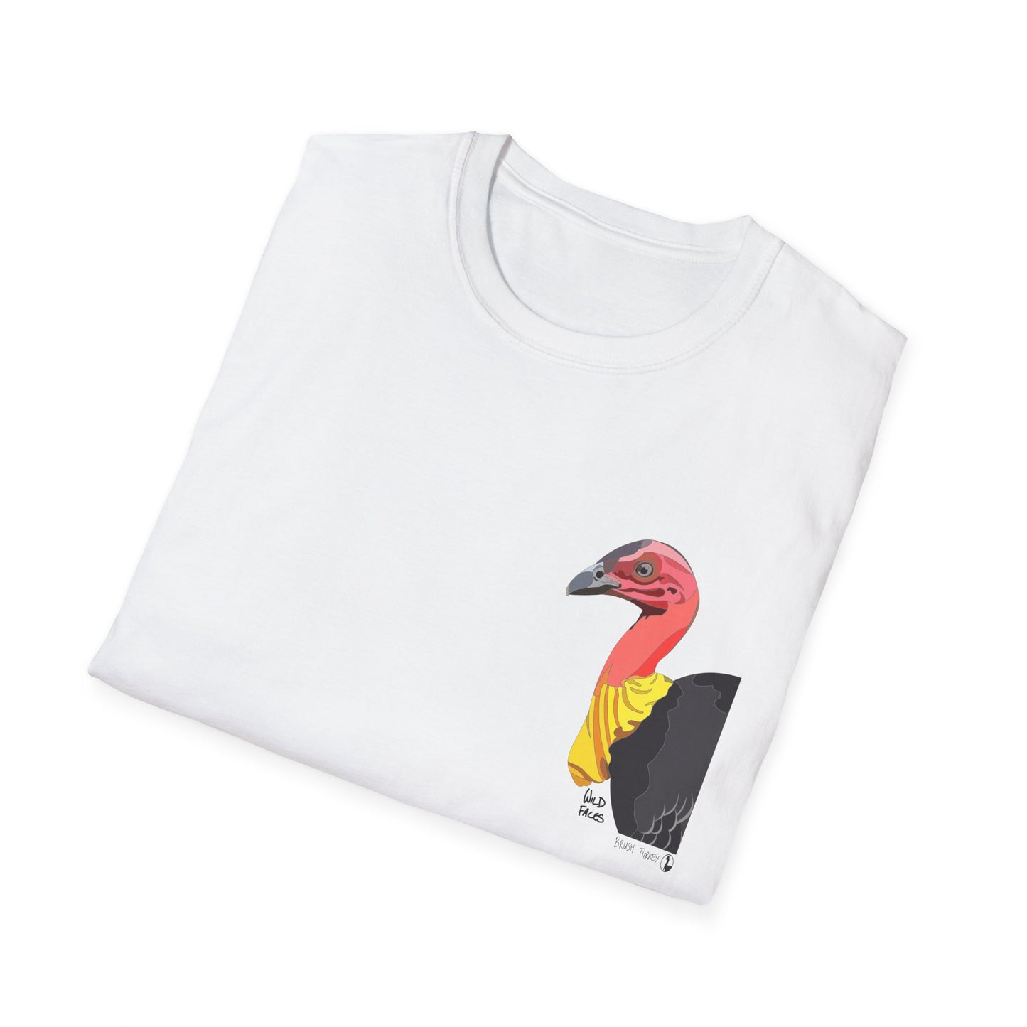 Australian Brushturkey - Small design - Unisex Softstyle T-Shirt