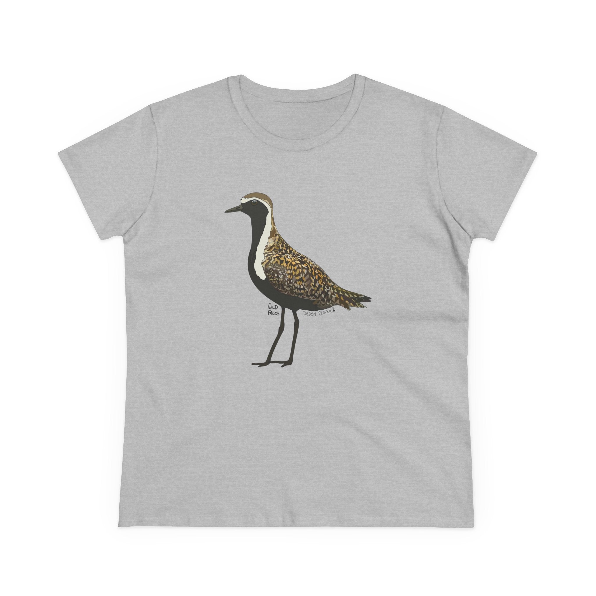 Golden Plover - Women's Midweight Cotton Tee Printify
