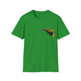 Olive-backed Sunbird - Small design - Unisex Softstyle T-Shirt Printify