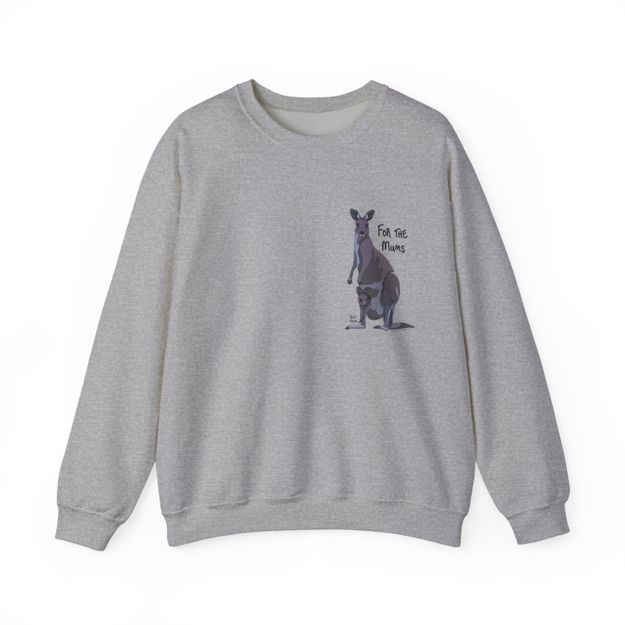 For the mums - Eastern Grey Kangaroo | Unisex Heavy Blend™ Crewneck