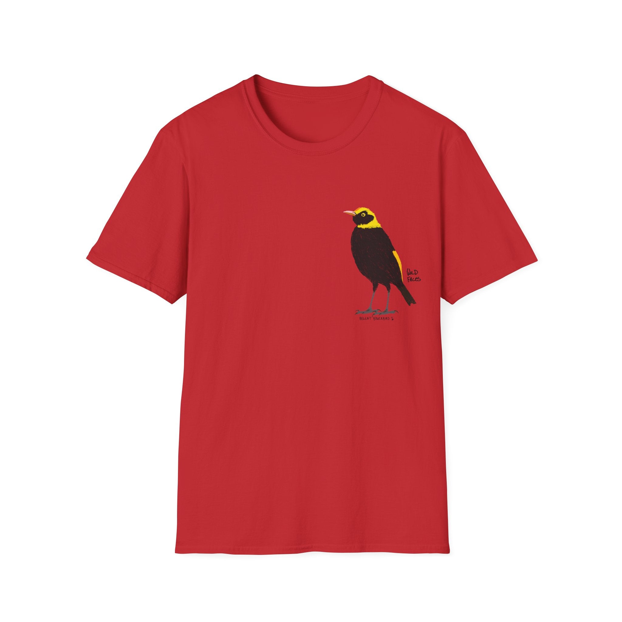 Regent Bowerbird - small design - Unisex Softstyle T-Shirt