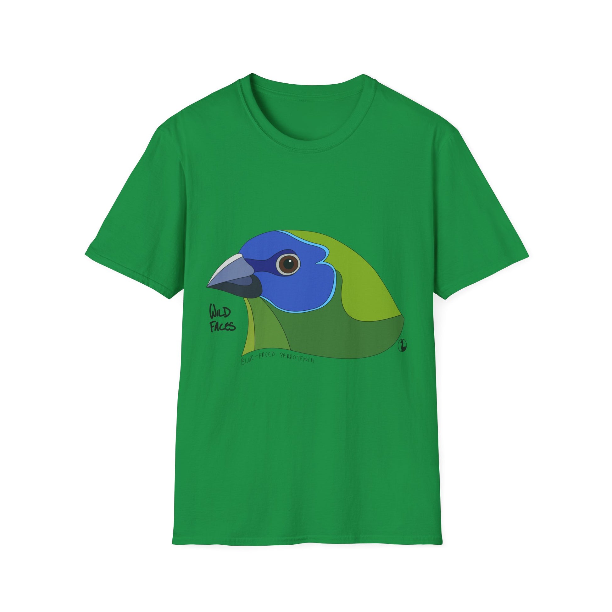 Blue-faced Parrotfinch - Unisex Softstyle T-Shirt Printify