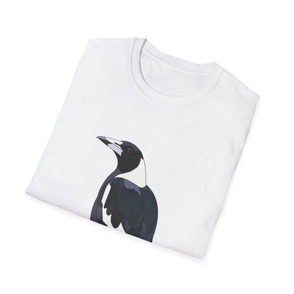 Australian Magpie - Unisex Softstyle T-Shirt