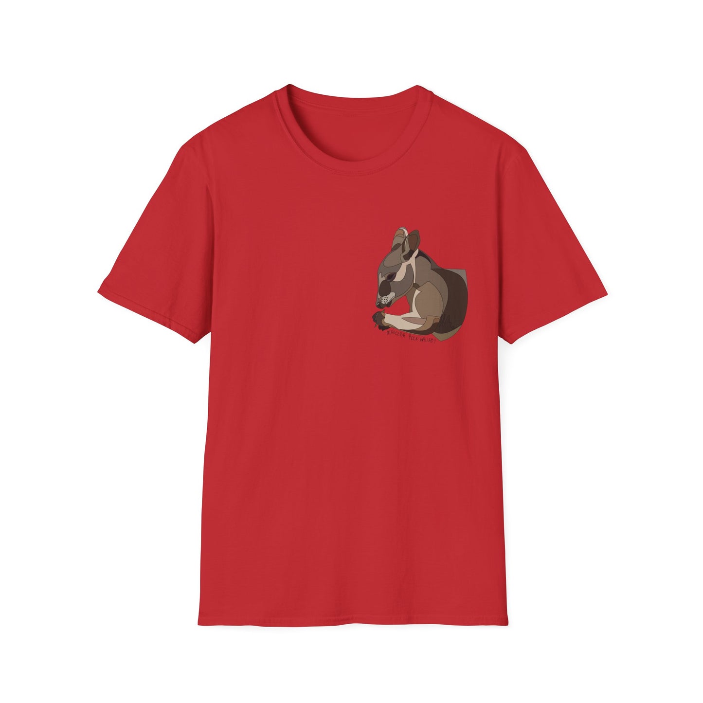 Mareeba Rock-wallaby - Small design - Unisex Softstyle T-Shirt