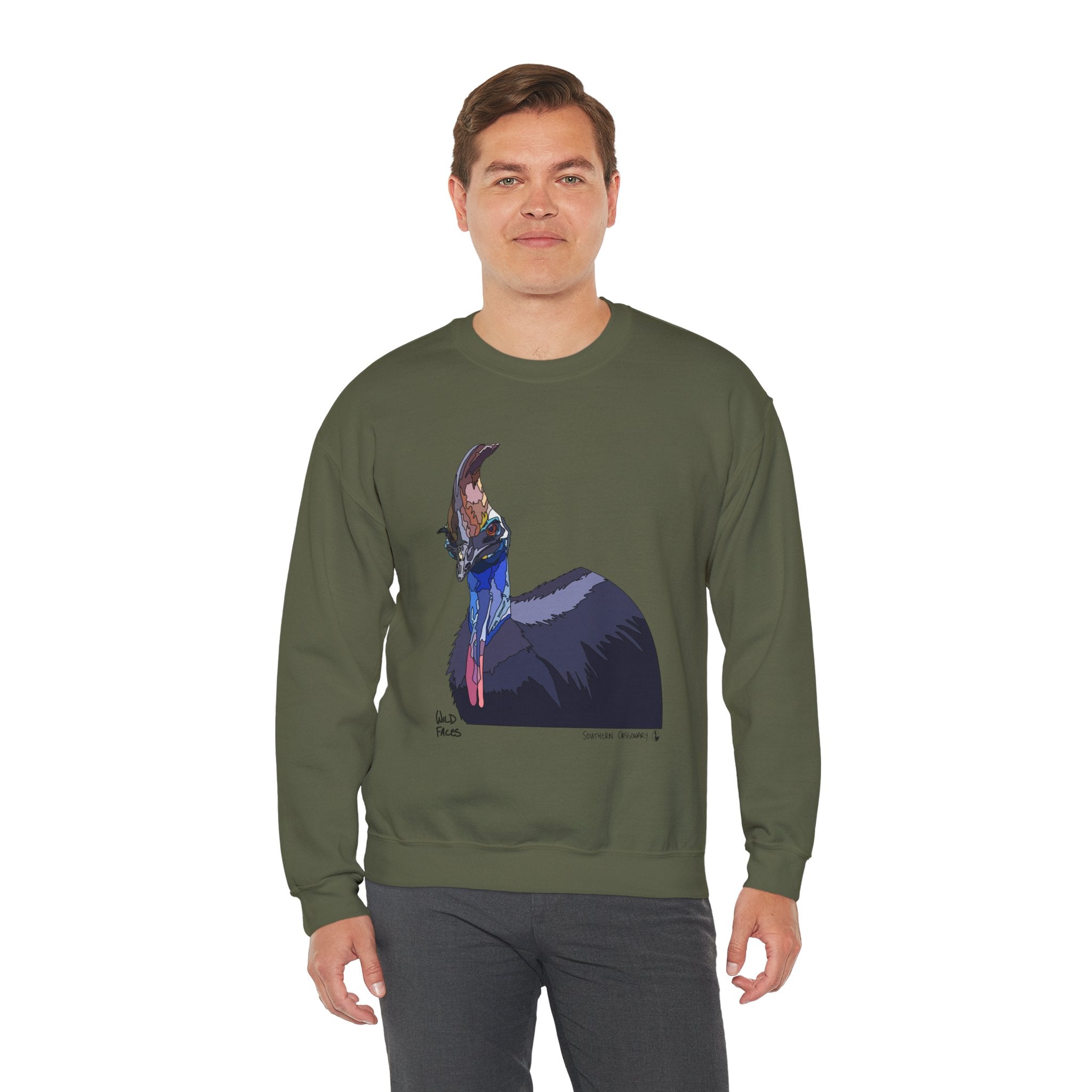 Southern Cassowary Sweatshirt | Unisex Heavy Blend™ Crewneck Printify