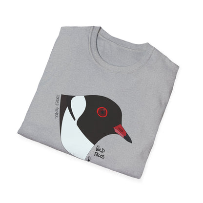 Hooded Plover Head- Unisex Softstyle T-Shirt