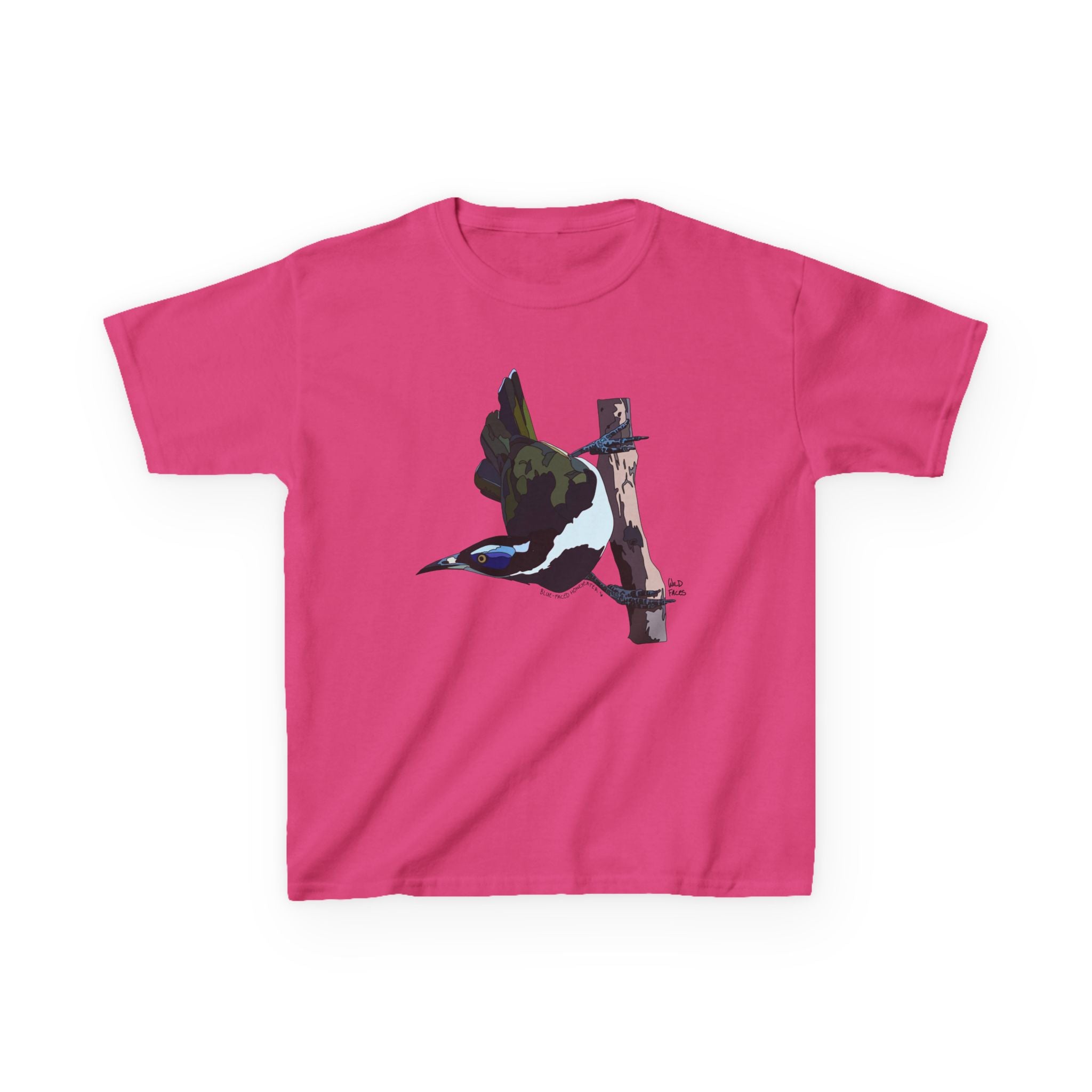 Blue-faced Honeyeater | Kids Heavy Cotton™ Tee Printify