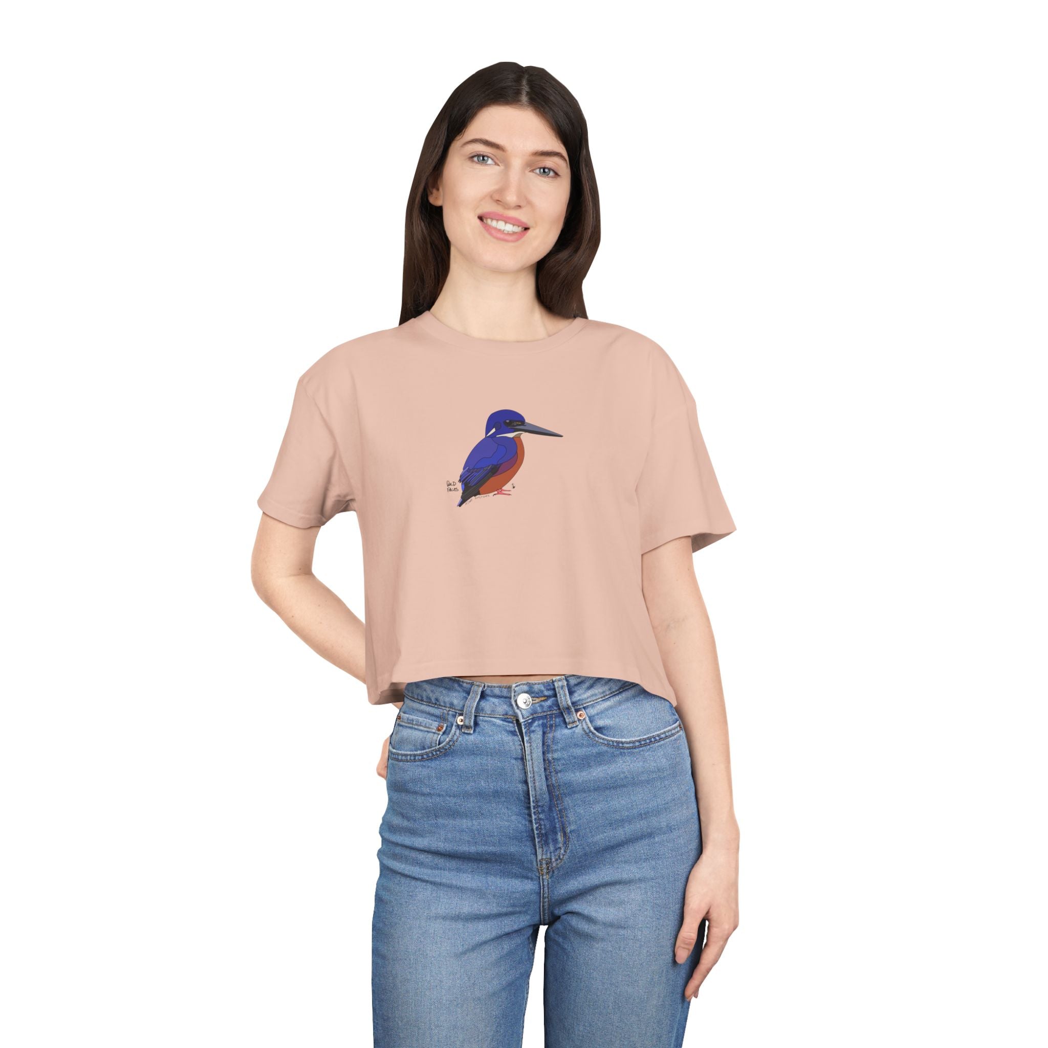 Azure Kingfisher - Women's Crop Tee