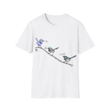 A trio of  Fairy-wrens (spendid, superb and lovely) - Unisex Softstyle T-Shirt Printify