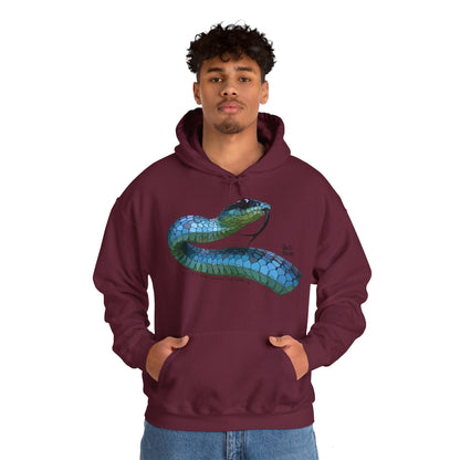 Blue Phase Common Tree-snake | Unisex Heavy Blend™ Hooded Sweatshirt