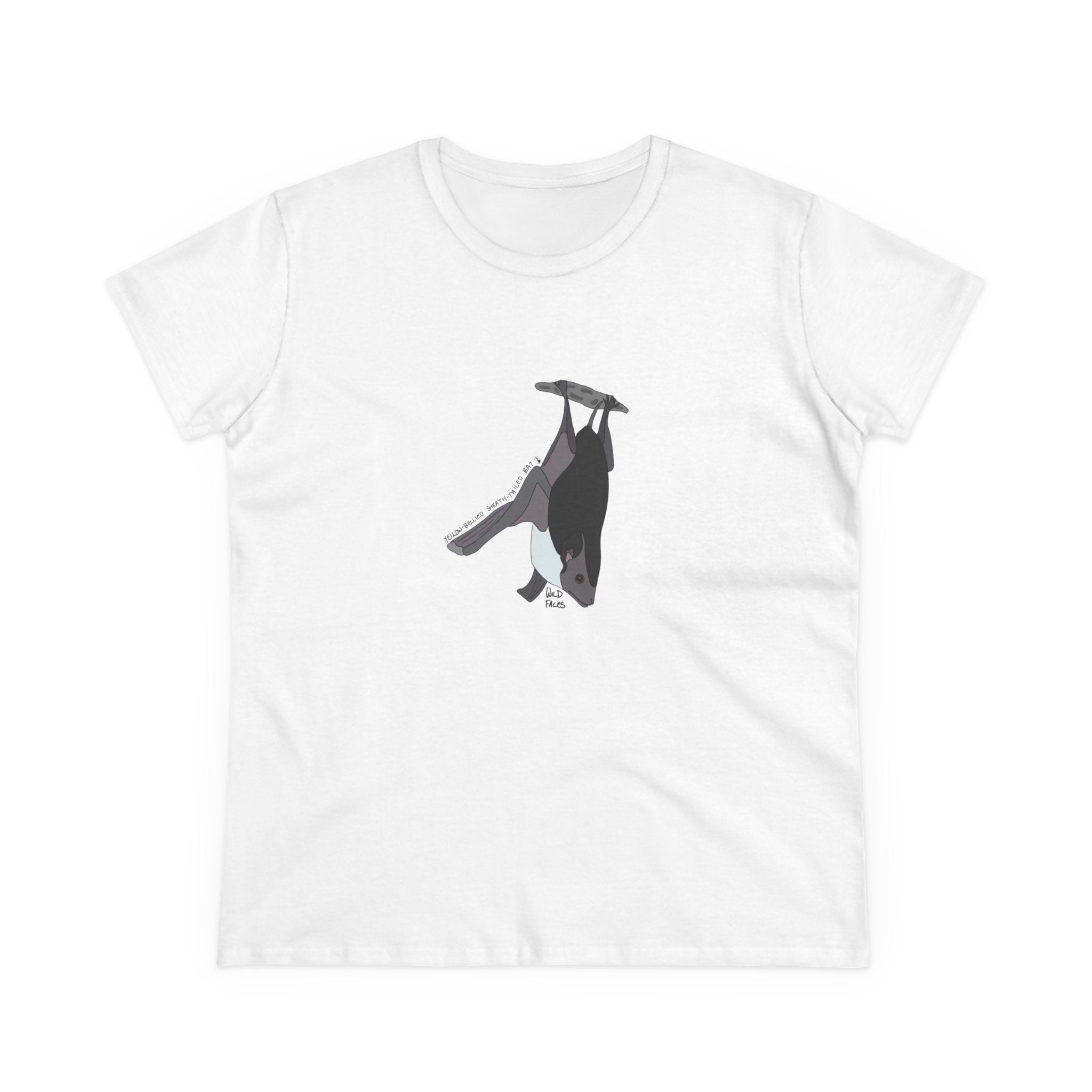 Yellow-bellied Sheath-tailed Bat - Women's Midweight Cotton Tee Printify