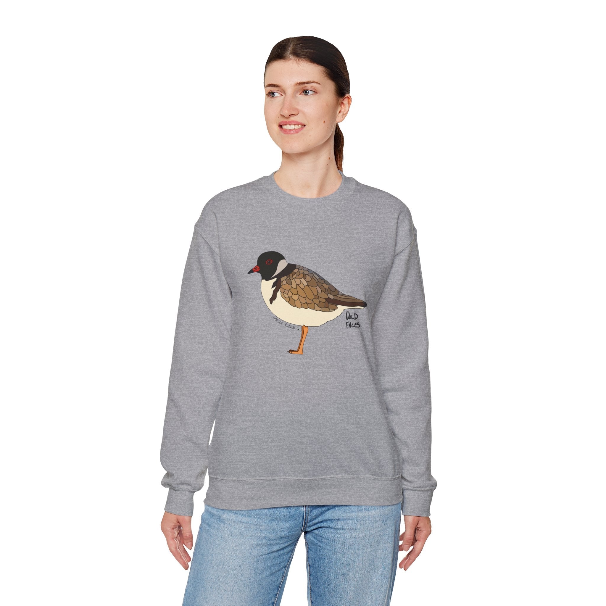 Hooded Plover Sweatshirt | Unisex Heavy Blend™ Crewneck Printify