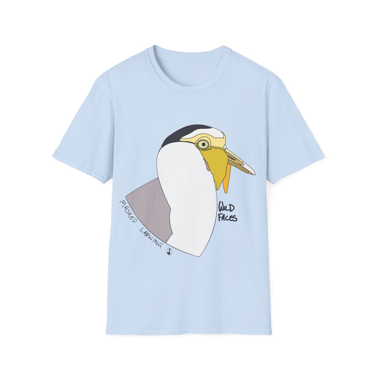 Masked Lapwing - Unisex Softstyle T-Shirt