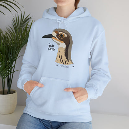 Bush-stone Curlew (head) | Unisex Heavy Blend™ Hooded Sweatshirt