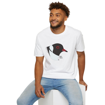 Hooded Plover Head- Unisex Softstyle T-Shirt