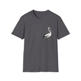 Australian Pelican - Small design - Unisex Softstyle T-Shirt